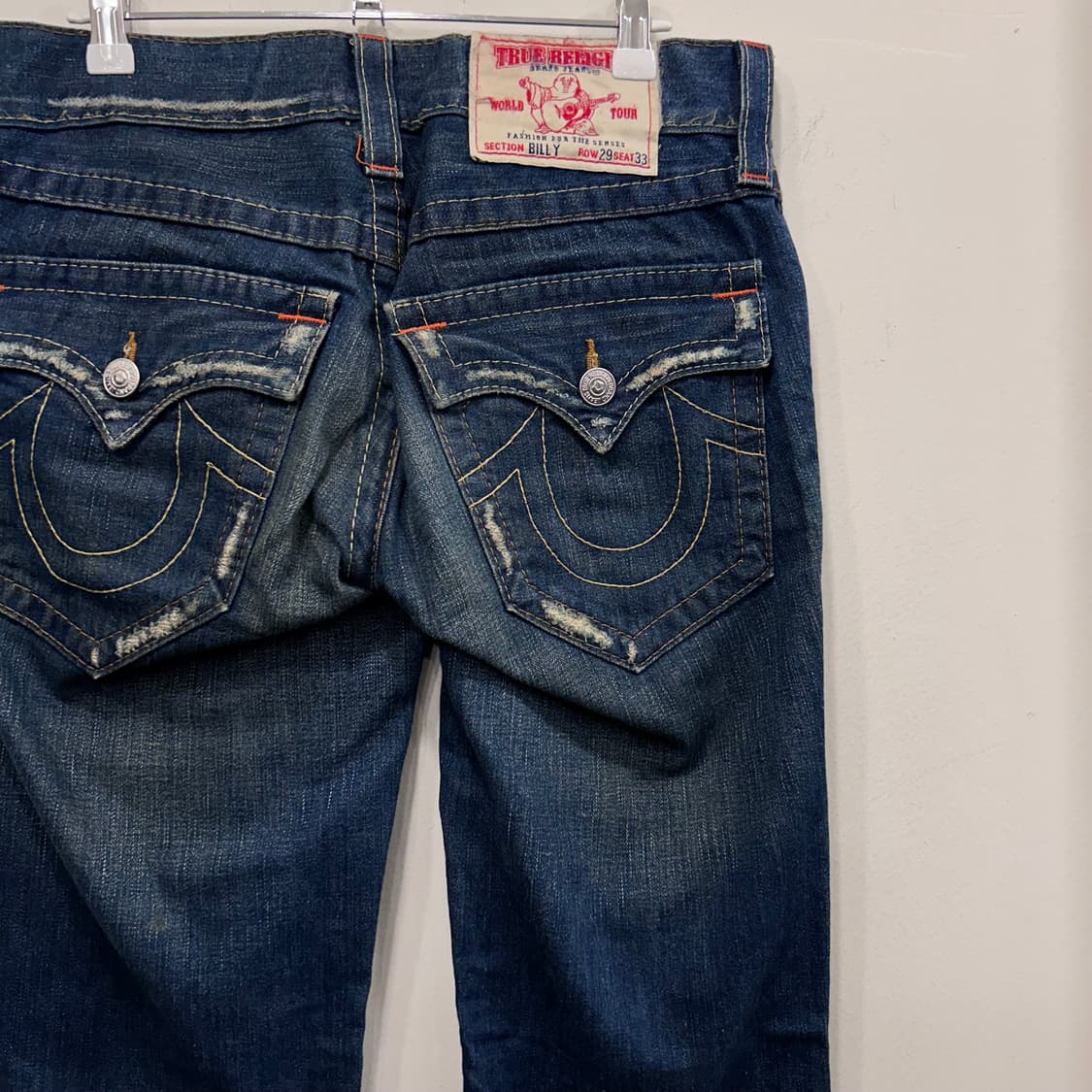 트루릴리젼 샌드워싱 진청 부츠컷 데님팬츠 상품이미지1