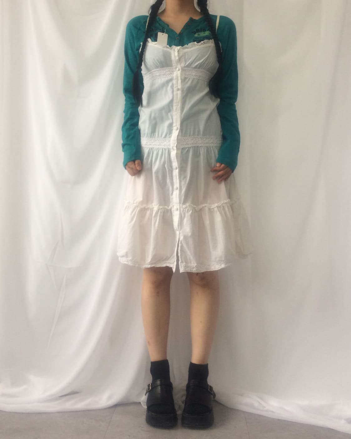 White sleeveless onepiece 상품이미지7
