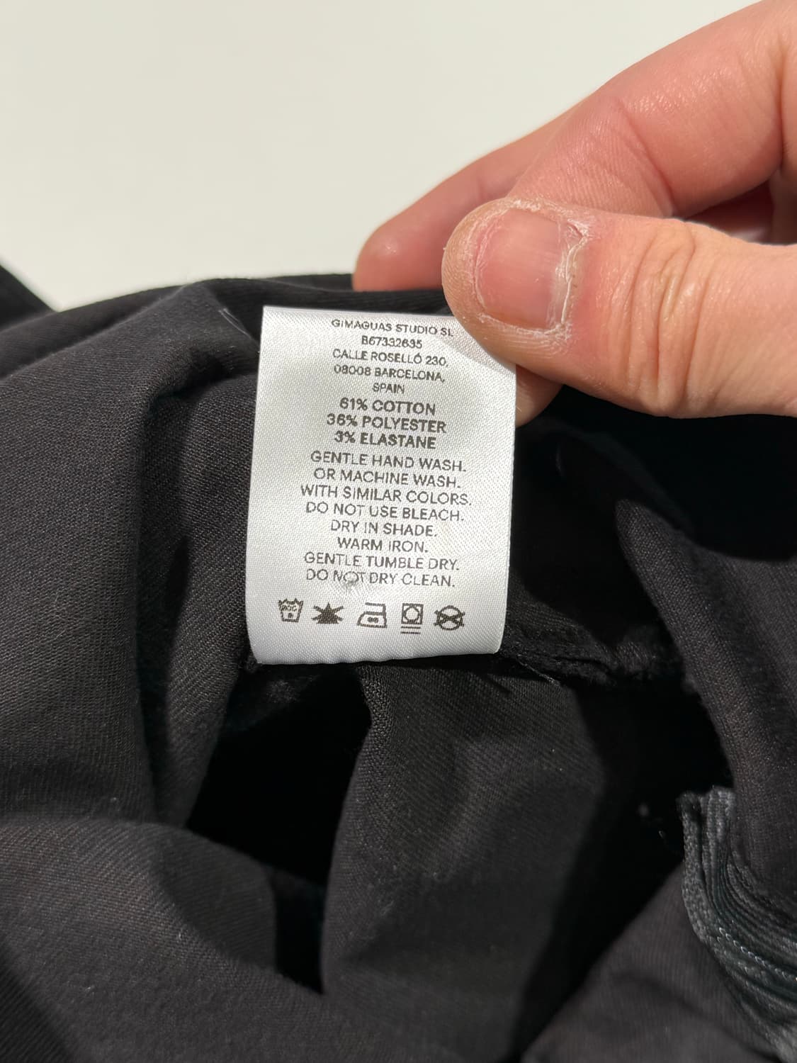 기마구아스 블랙 인시전 코튼 롱 스커트 상품이미지9