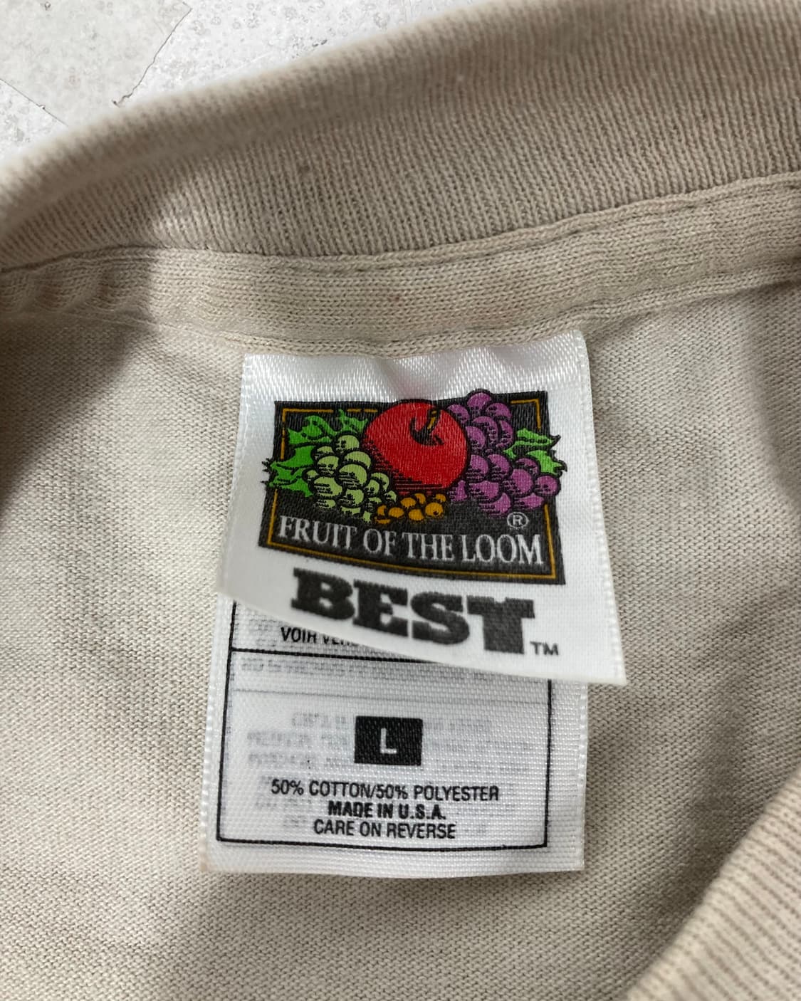 90s Single Stitched Tee (sand beige) 상품이미지3