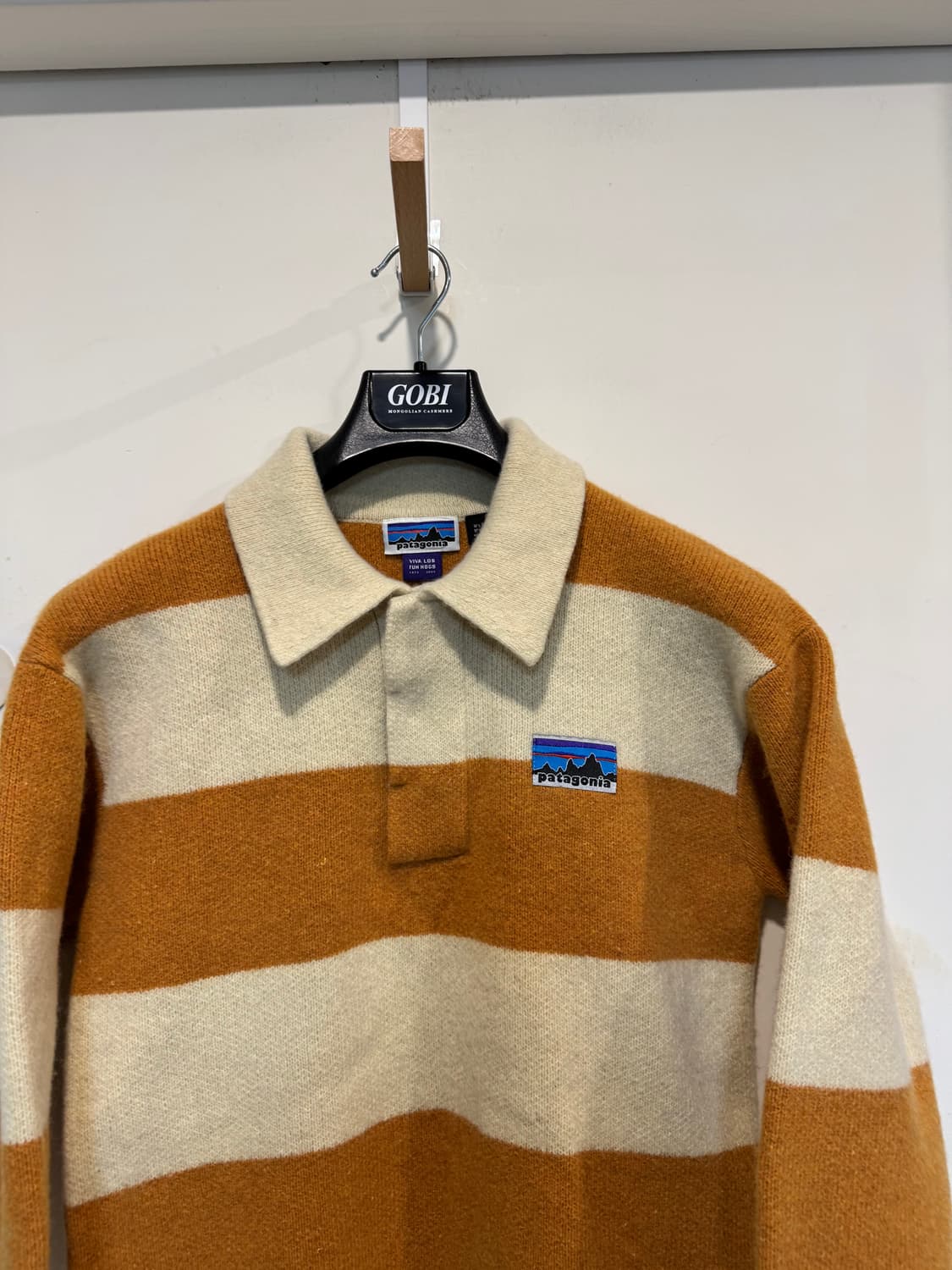 파타고니아 리사이클 울 블렌드 럭비 스웨터 드라이드 망고 상품이미지6