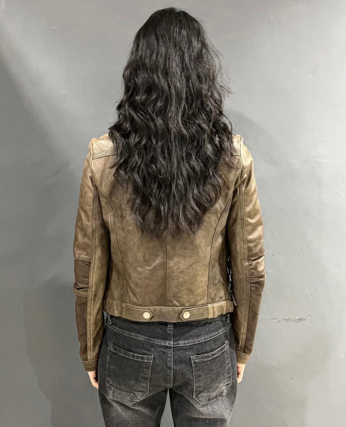 Dacute 쉽 스킨 4-zip 더블 라이더 재킷 상품이미지4