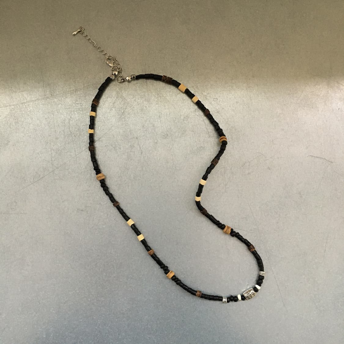 wood black necklace 상품이미지1
