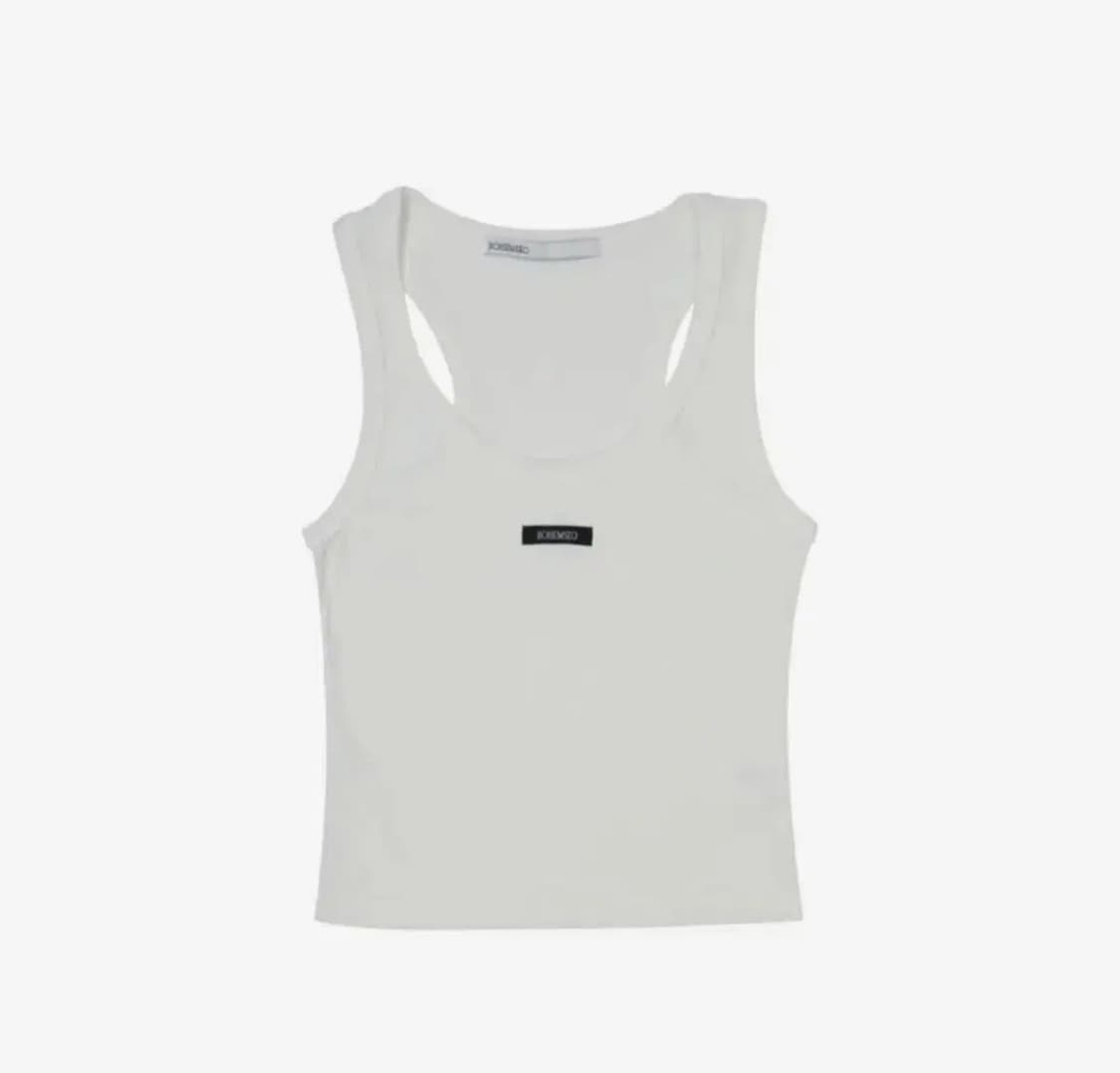 보헤미안서울 슬리브리스 크롭탑 아이보리 상품이미지1