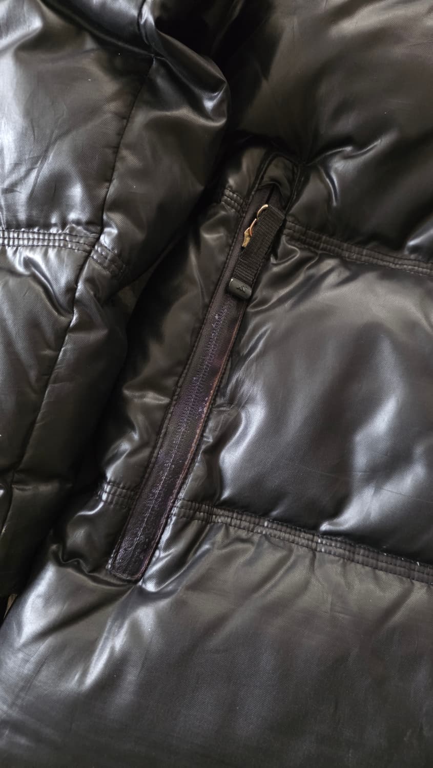 아디다스 독일 덕다운 블랙 유광 패딩 L 상품이미지4