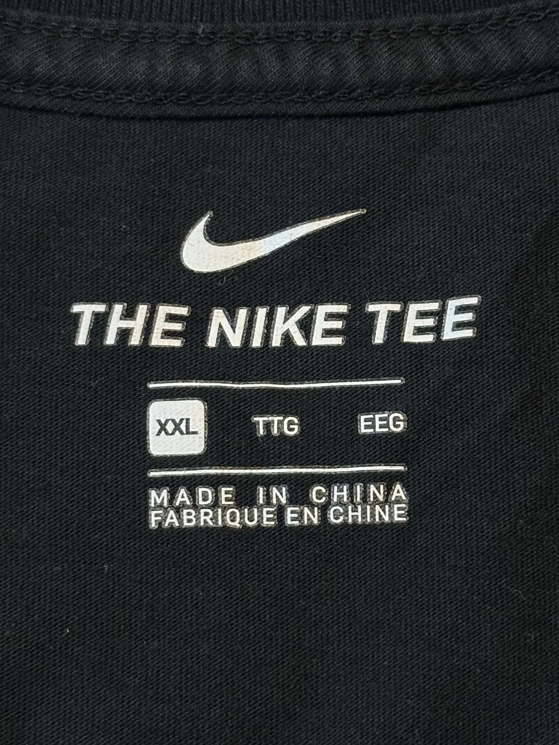 나이키 더블 스우시 반팔 티셔츠 블랙 2XL 상품이미지5