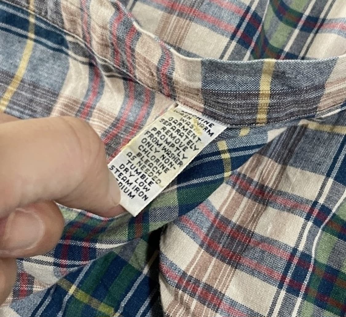 폴로 POLO 랄프로렌 반팔 체크 셔츠 100/L 상품이미지4