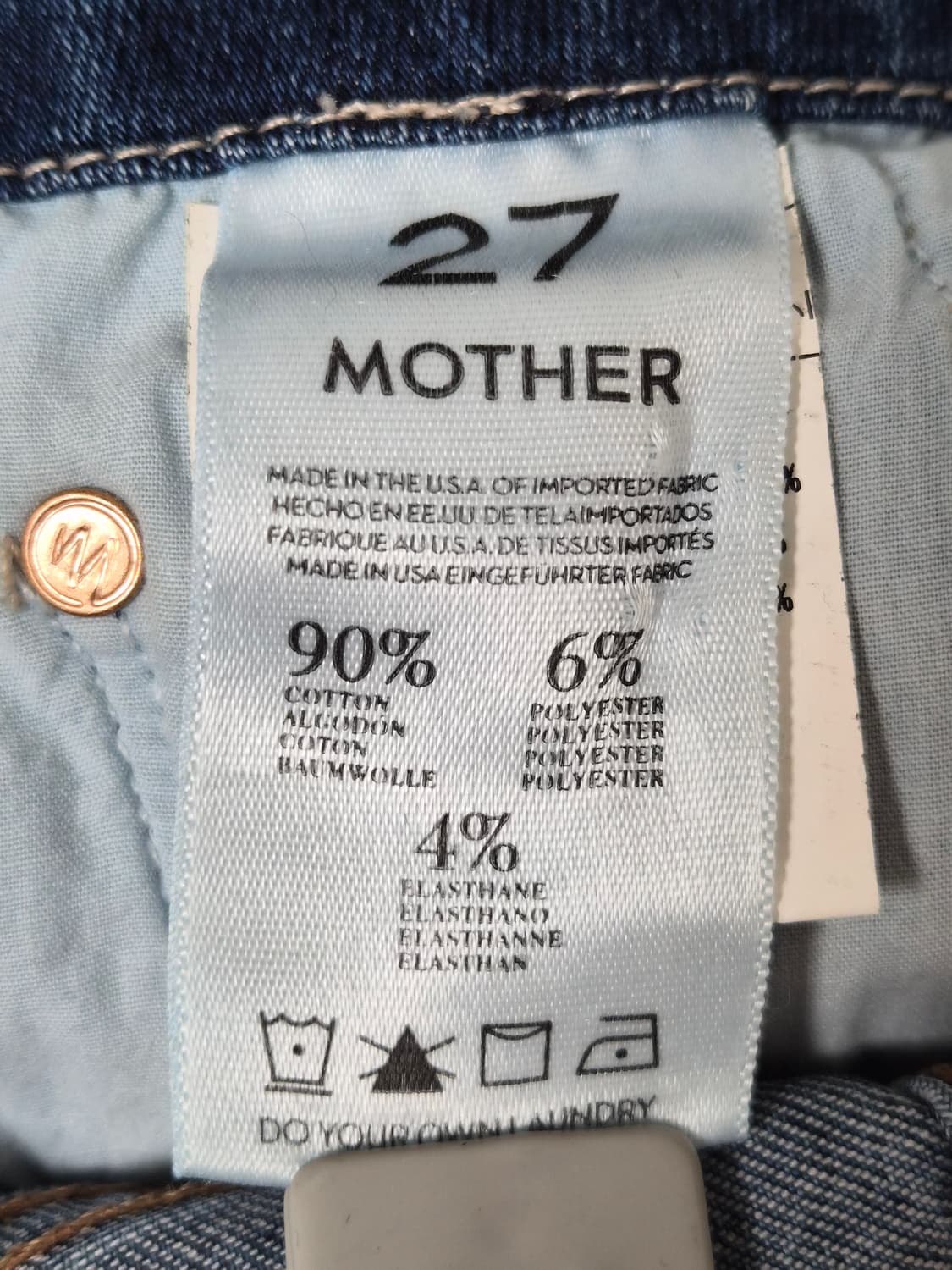 마더진Mother 데님팬츠 27사이즈 P-70 상품이미지5