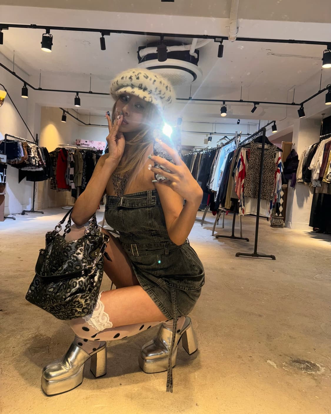 GRL 데님 탑 원피스 상품이미지8