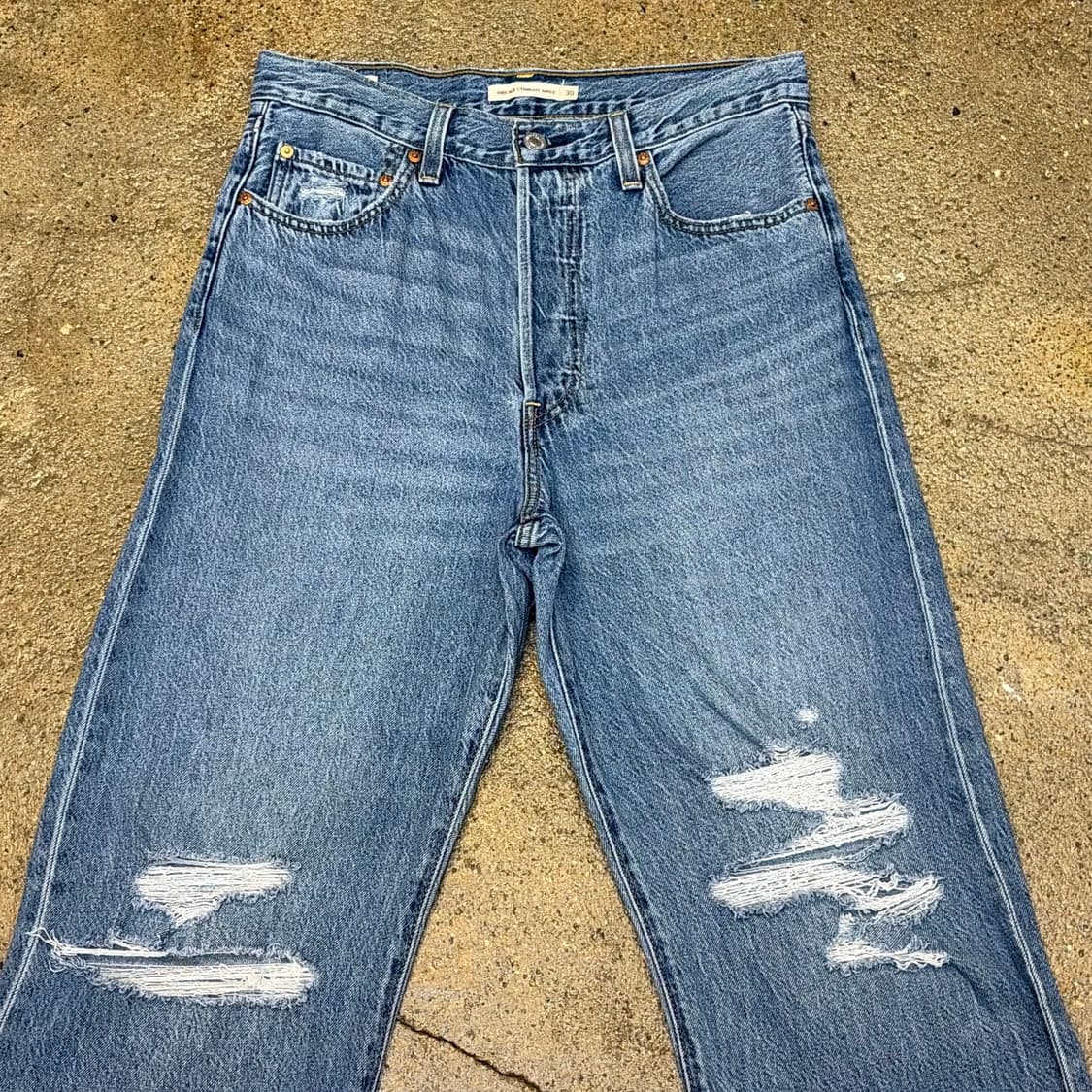 USA 빈티지 리바이스 립케이지 스트레이트 청바지 상품이미지2