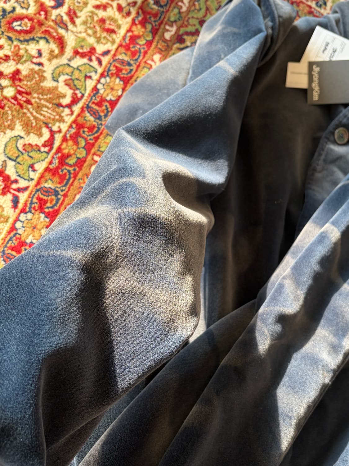 AW22 지용킴 숄카라 벨벳 봄버 자켓 L 상품이미지8