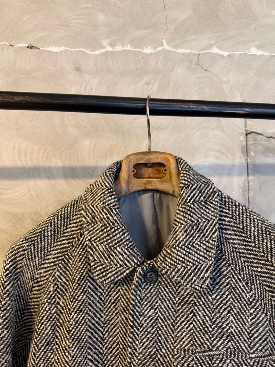 OHI 도네갈트위드 헤링본 코트 남성100 상품이미지7