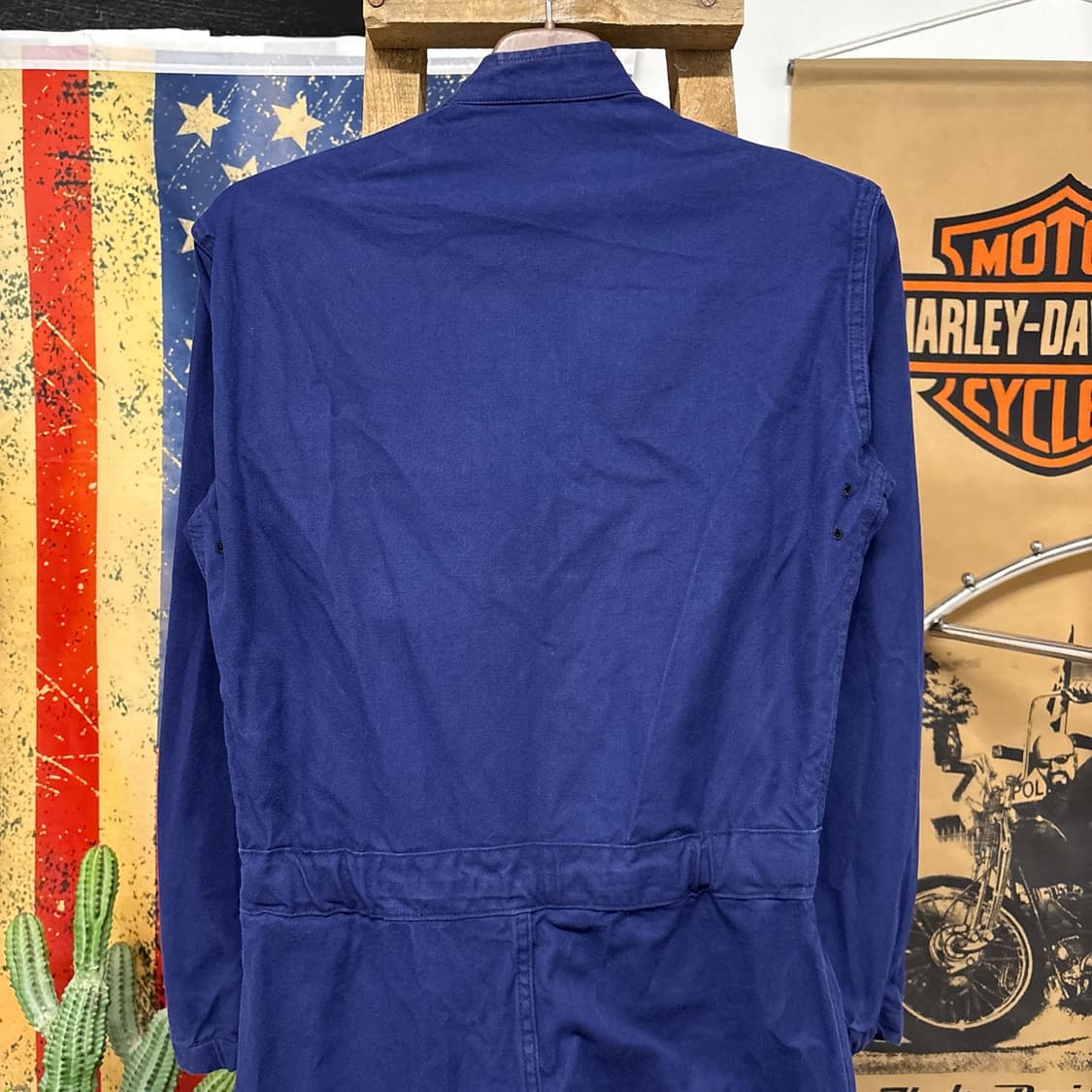 80~90s 프렌치 워크웨어 코튼트윌 커버올 점프수트  N981 상품이미지8