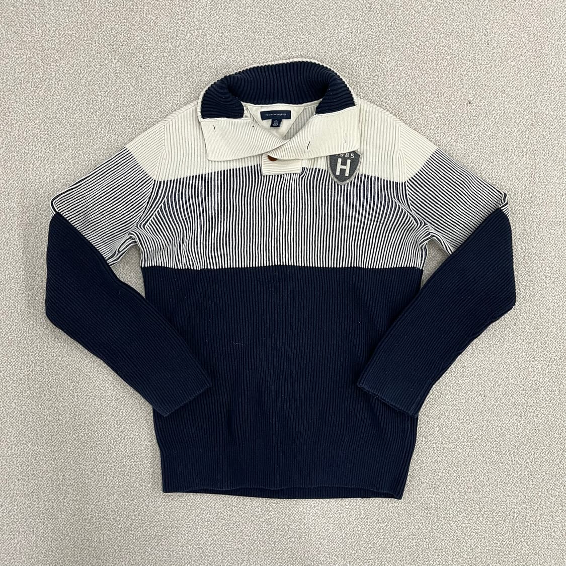 XL 타미힐피거 버튼다운 니트 스웨터 0219M 상품이미지1