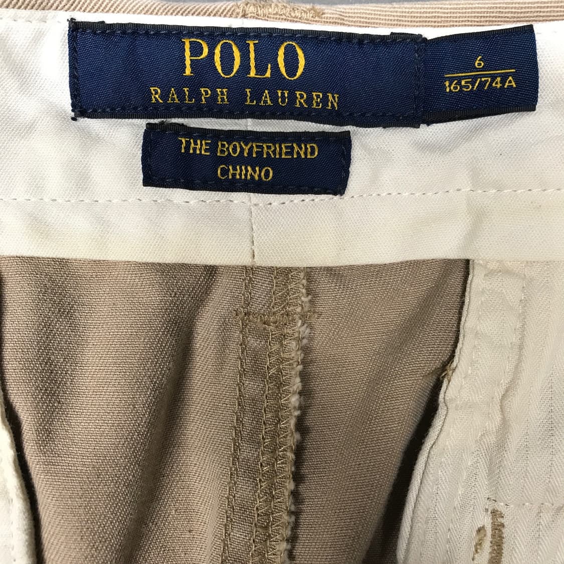 폴로 랄프로렌 베이지 치노 팬츠 6(W) 상품이미지5