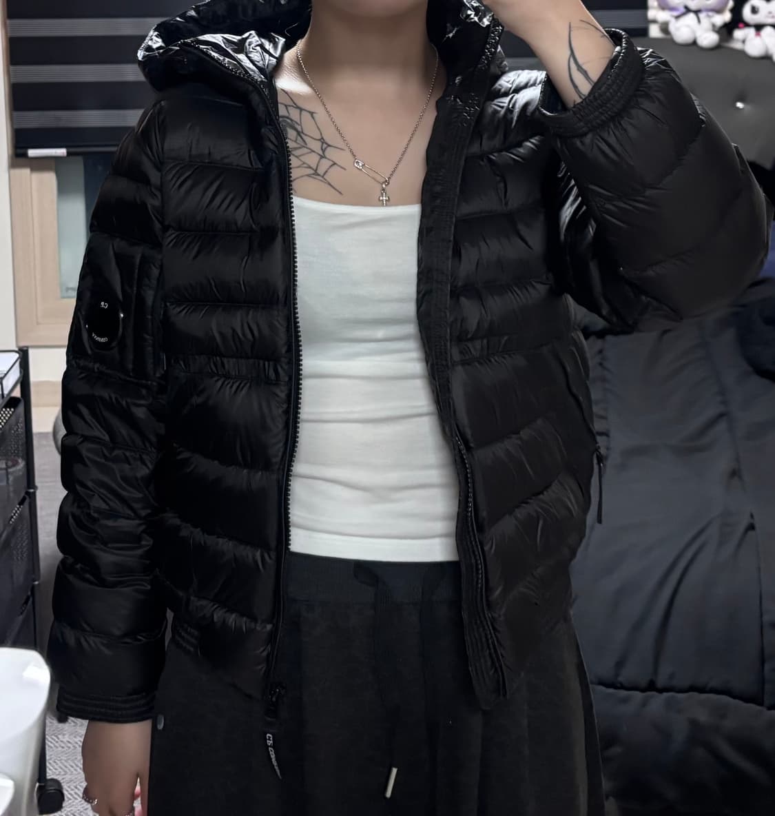 C.P. 컴퍼니 키즈 패딩 25FW 블랙 주니어 10A 상품이미지3