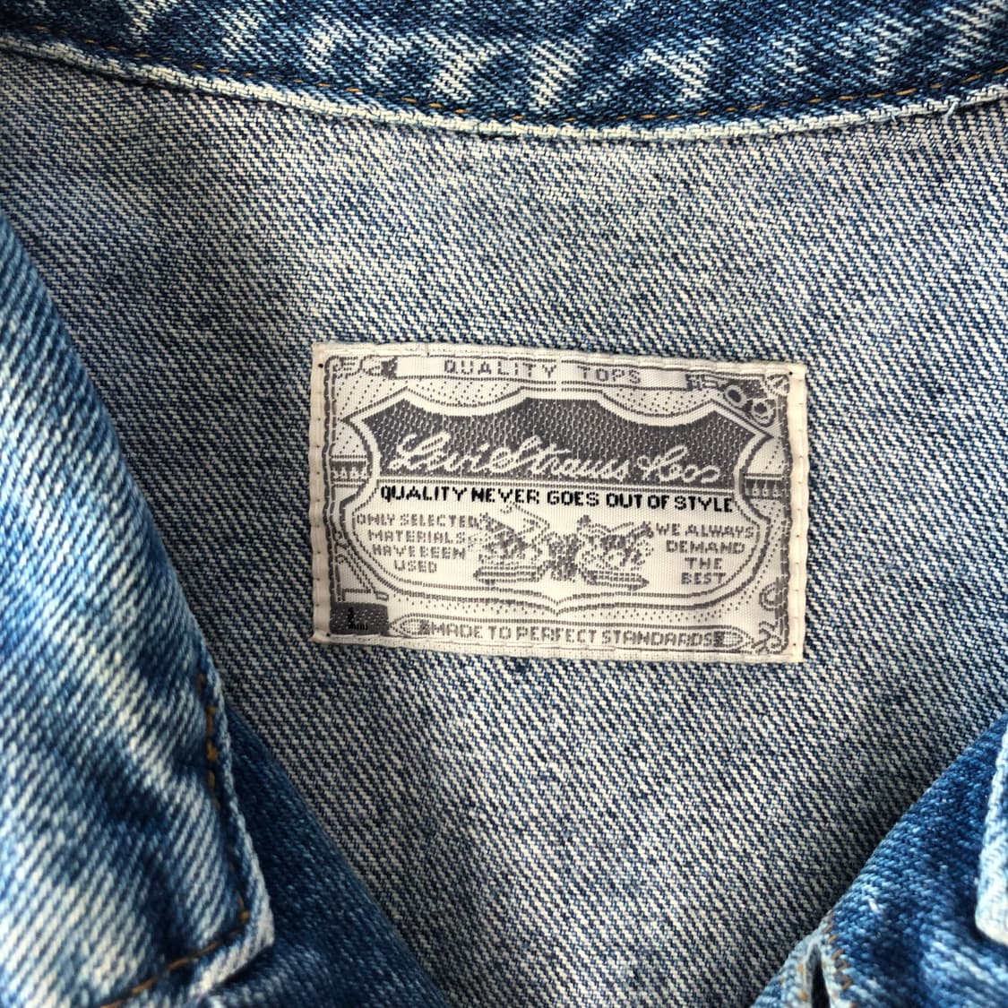 90s 리바이스 오렌지탭 데님 트러커 자켓  상품이미지6