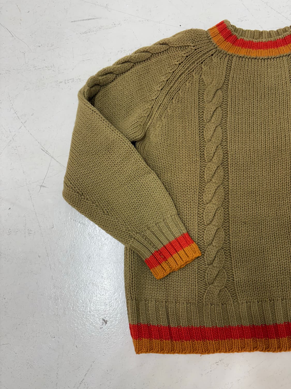 60-70‘s Lord Jeff Cable Knit Sweater. 상품이미지3