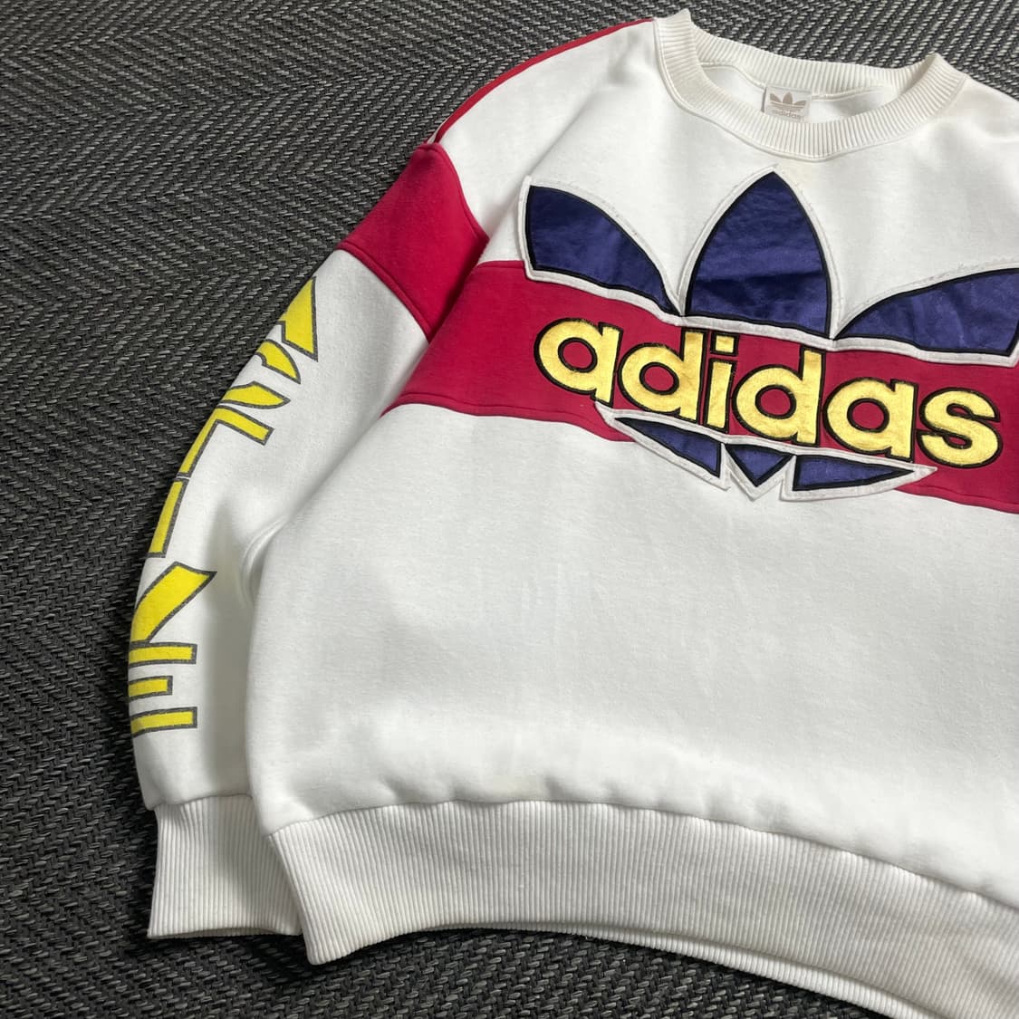 90s 아디다스 빅로고 레트로 박시핏 스웻 셔츠o 4678 상품이미지2
