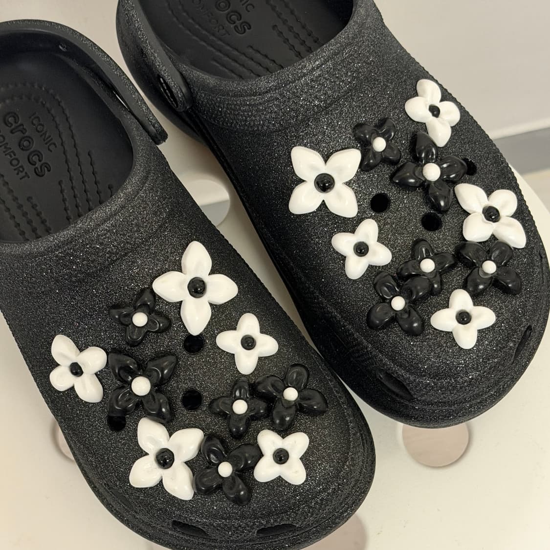 Crocs X SMFK bay clog black glitter 상품이미지6
