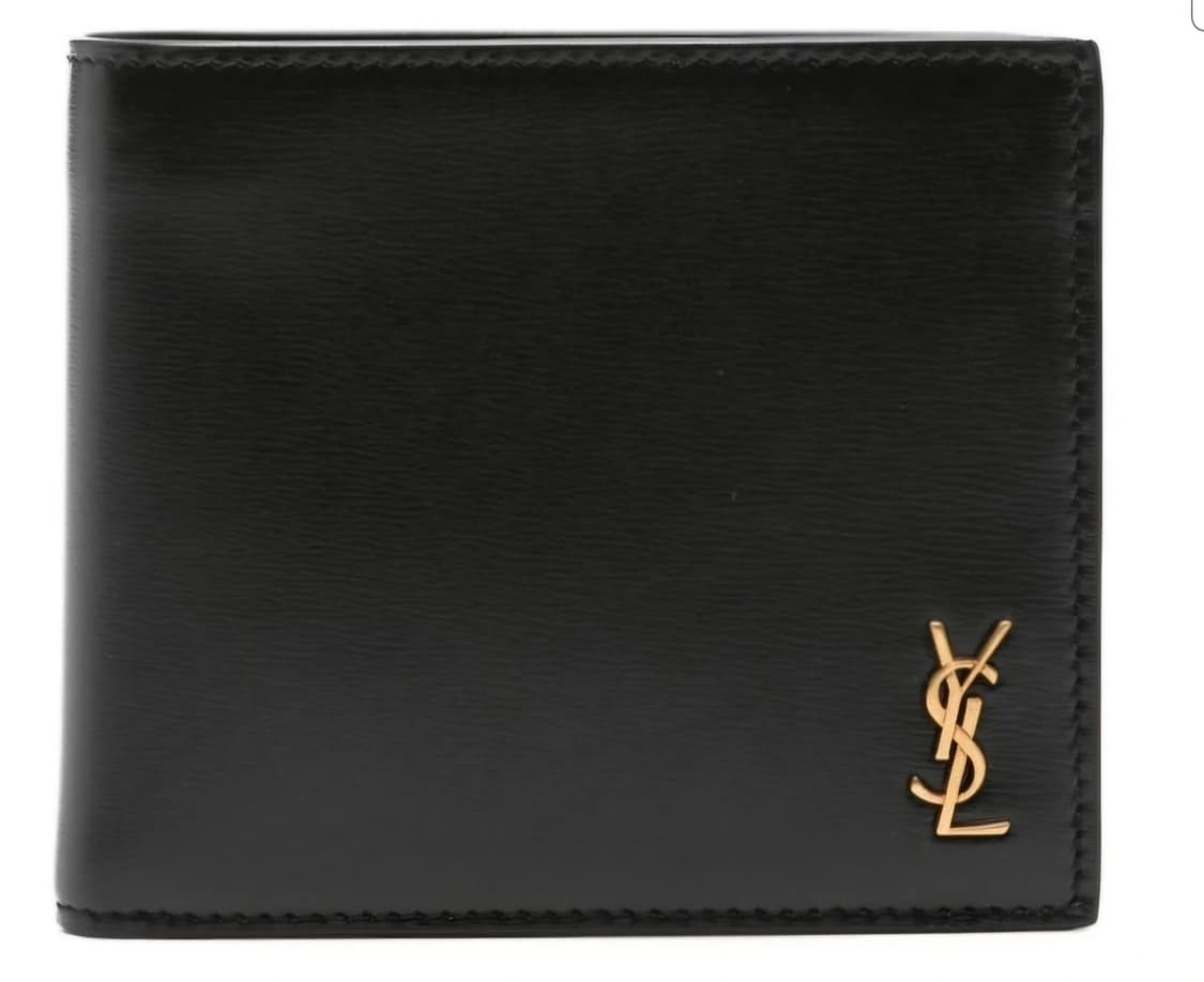 입생로랑 남성 반지갑 블랙 금장( 원가:704,000원) 교신가능 상품이미지1