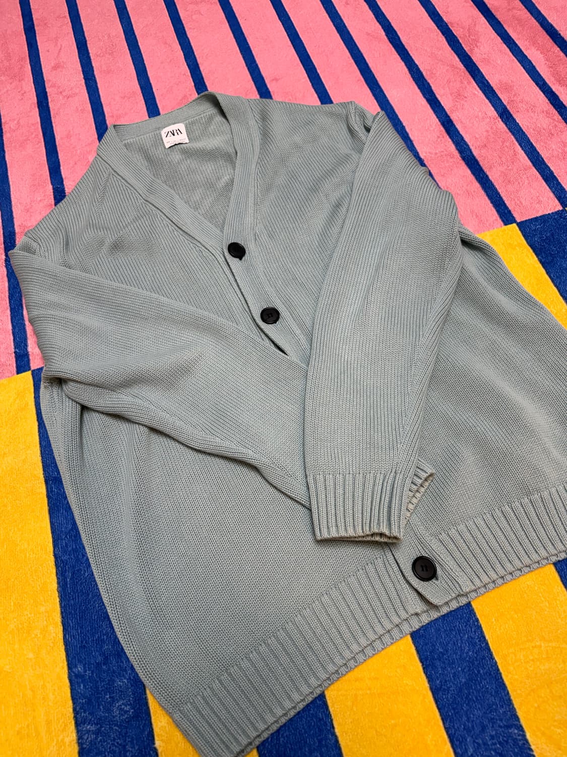 자라 브이넥 니트 가디건 (BTS RM 착용) L size 상품이미지5