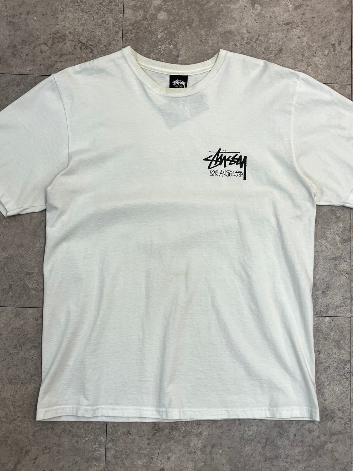 스투시 로스엔젤레스 반팔티 화이트 M #csz3659 상품이미지4