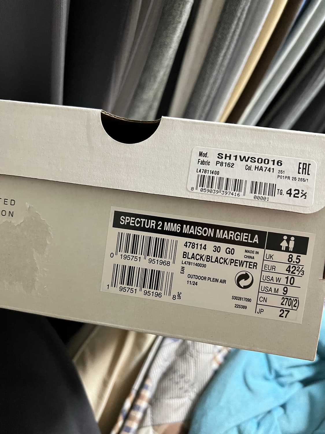 (42.5) 270 살로몬 마르지엘라 스펙터2 블랙 상품이미지9