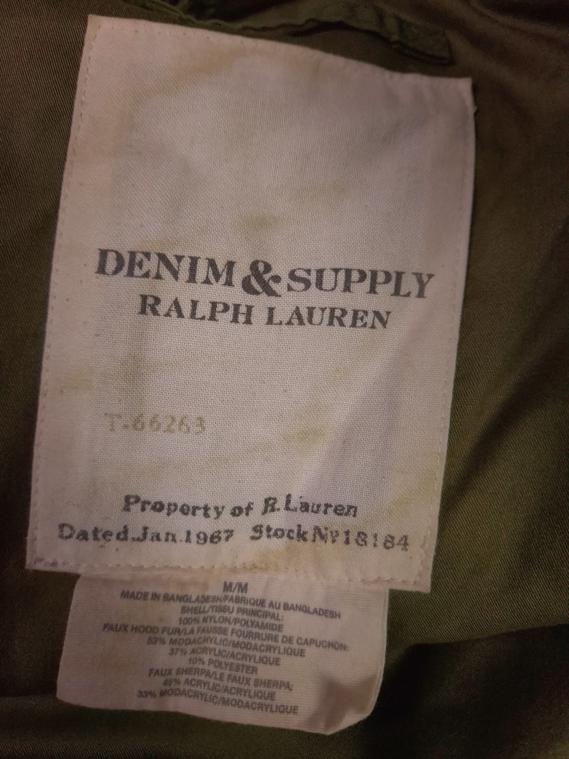 오리지날 랄프로렌폴로 데님앤서플라이 패딩 N3B 파카 상품이미지5