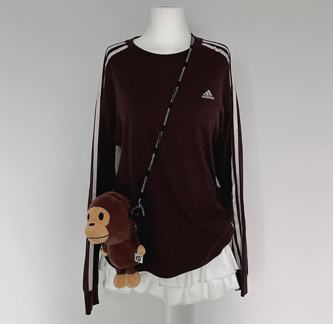 아디다스 아디 브라운 롱슬 롱슬리브 긴팔 티셔츠  상품이미지2