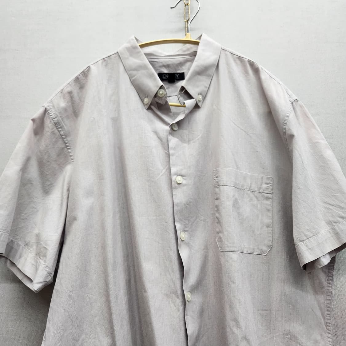 DKNY 원포켓 핀스트라이프 반팔셔츠 L(XL) 상품이미지2