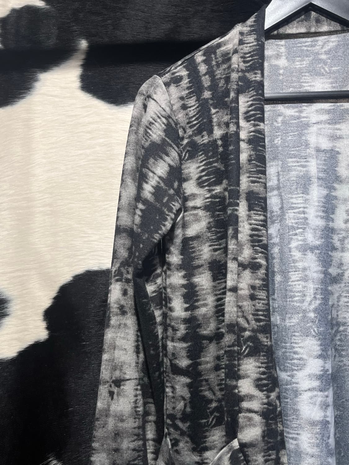 타이다이 패턴 오픈형 가디건 상품이미지3