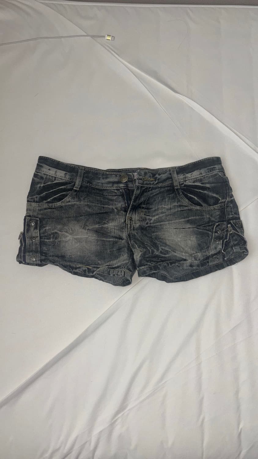 데님숏팬츠 갸루펑크y2k 상품이미지1