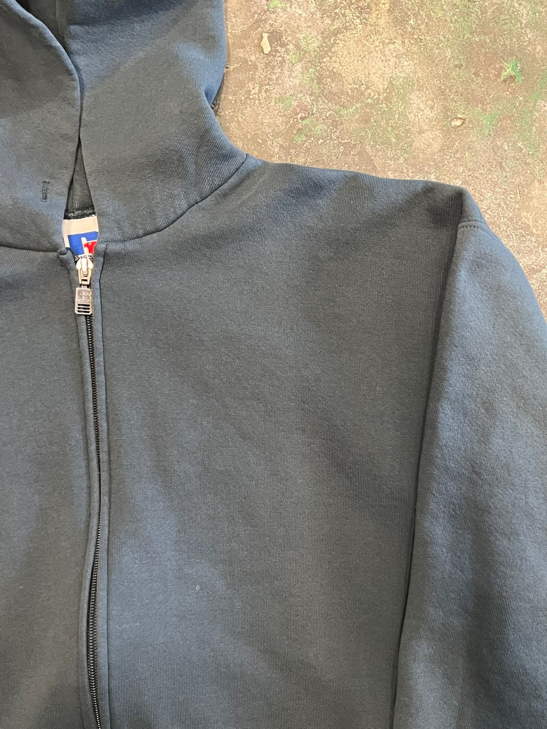 90's [L] 러셀 애슬레틱 빈티지 블랭크 무지 후드집업 상품이미지5