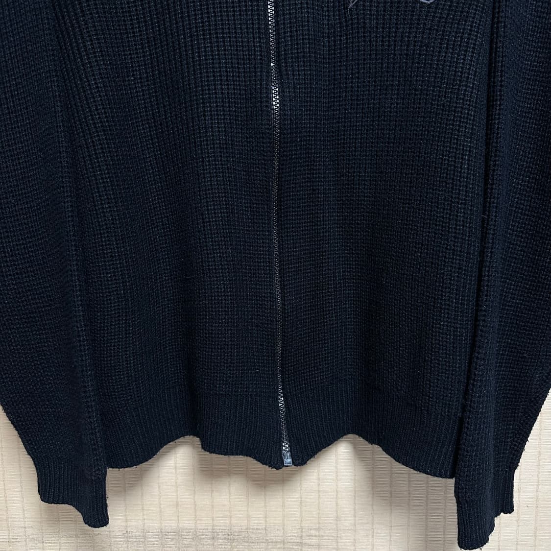 90s 올드 스투시 BIG 4 니트 집업 L사이즈 상품이미지6