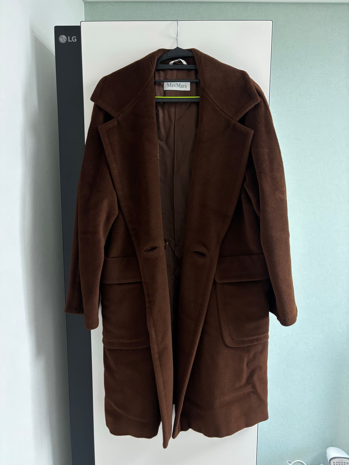 막스마라 브라운 버진 울 캐시미어 코트 상품이미지1