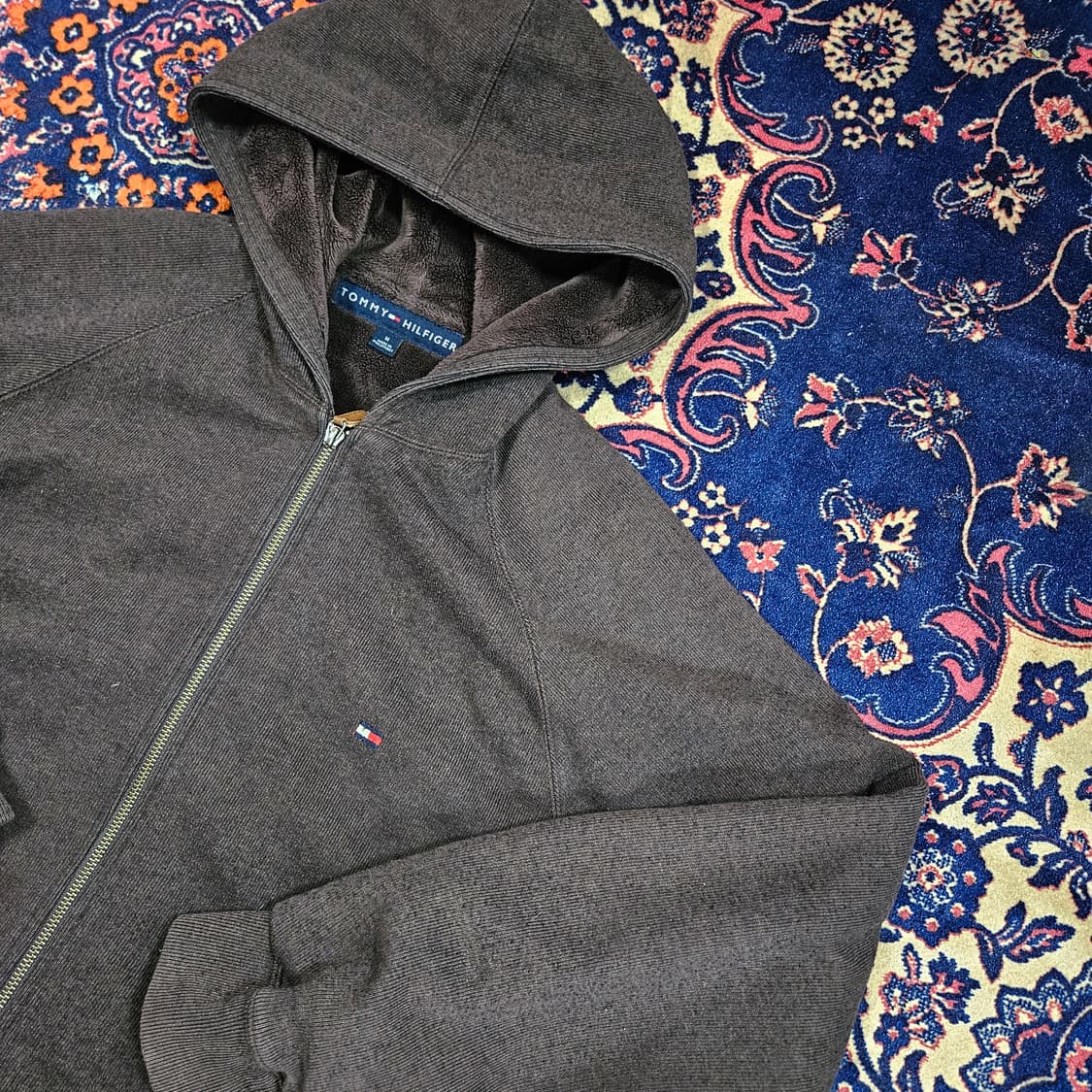 타미힐피거 라이트 브라운 후드 집업 M size(95-100) 상품이미지2