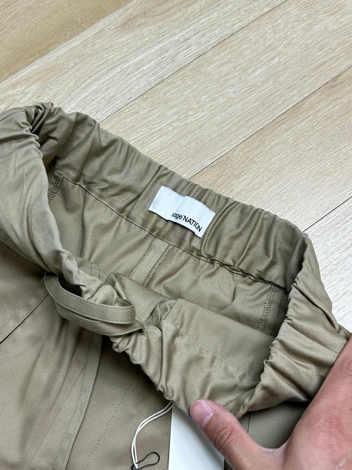 [M/L] 세이지네이션 박스 플리츠 팬츠 상품이미지5