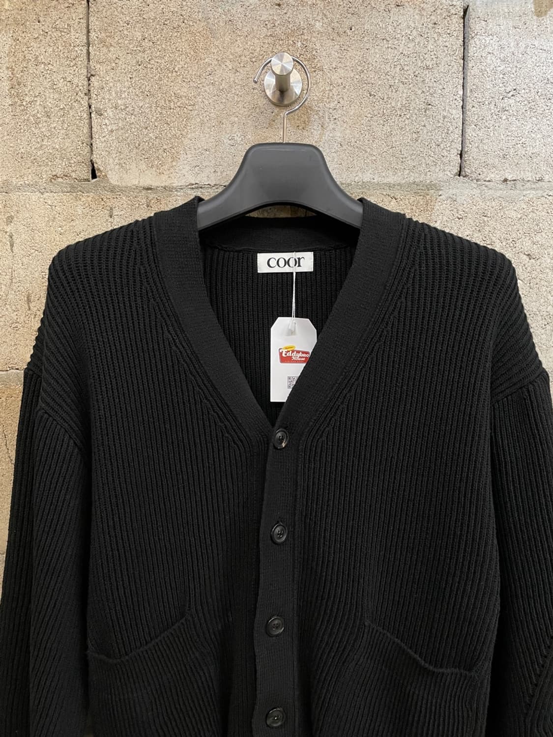 쿠어 브이넥 헤비 코튼 가디건  상품이미지2