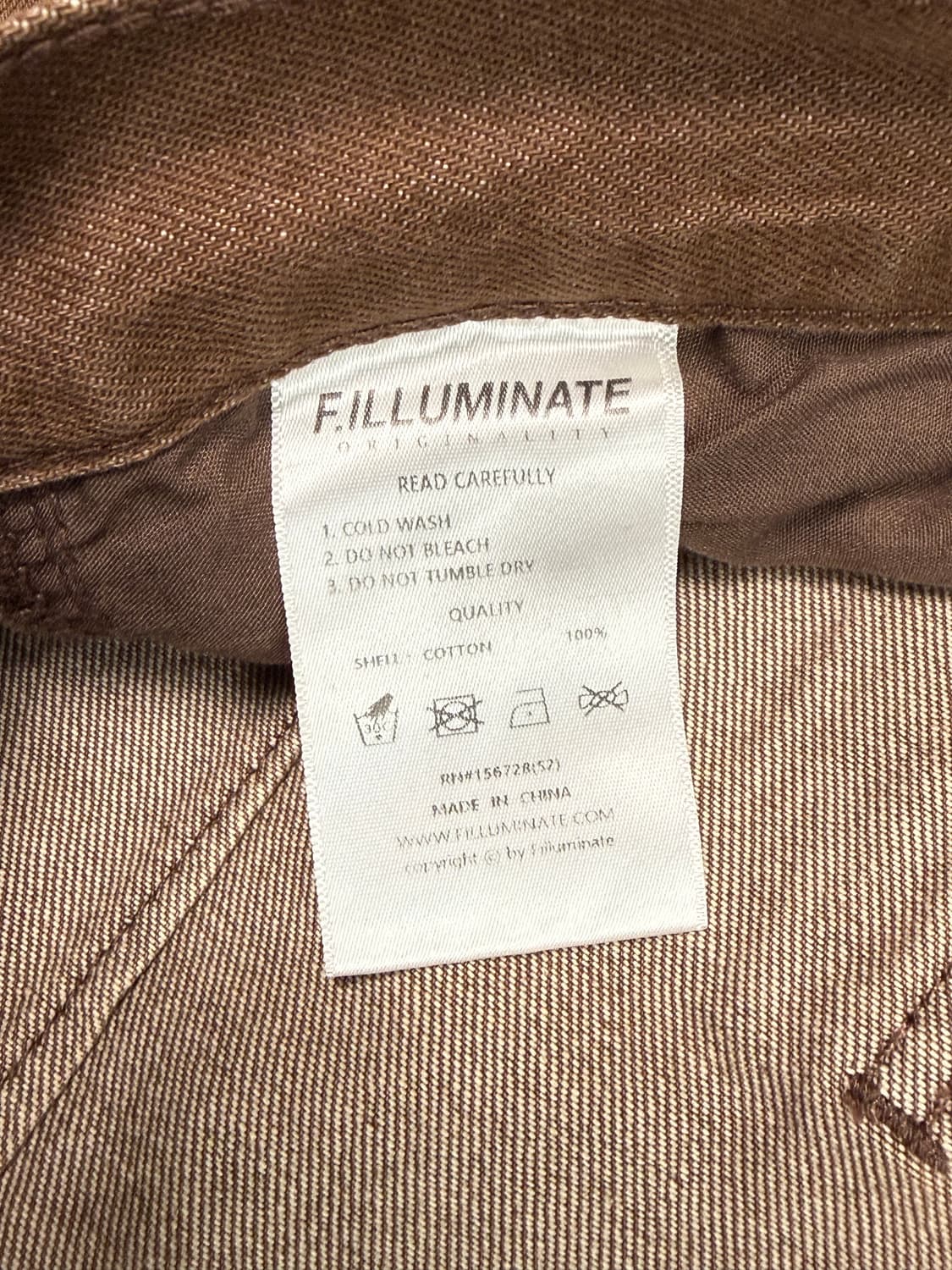 필루미네이트 브라운 워싱 데님 팬츠 L 상품이미지3