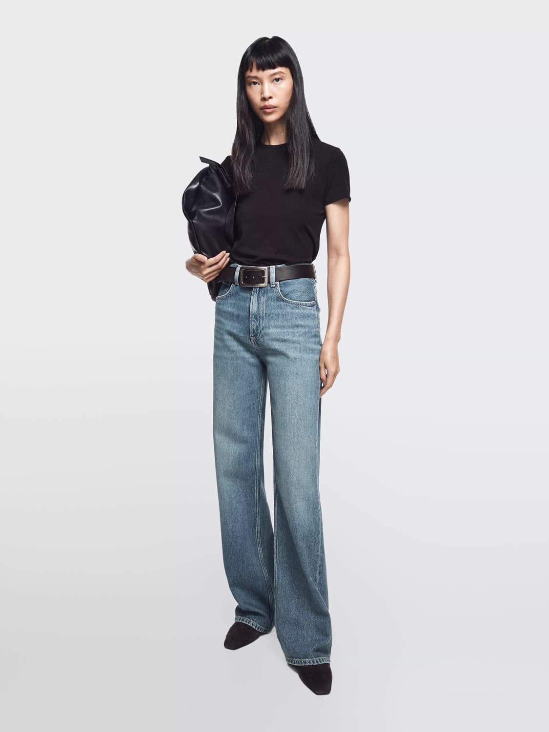 마시모두띠 미드라이즈 중청 데님 36 상품이미지5