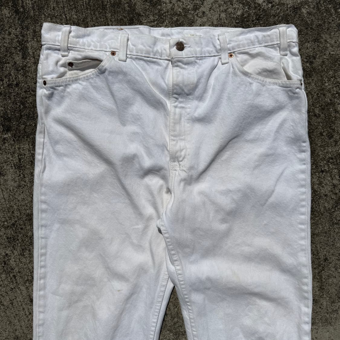 [40] 90s 리바이스 505 흰청 데님 팬츠 상품이미지3