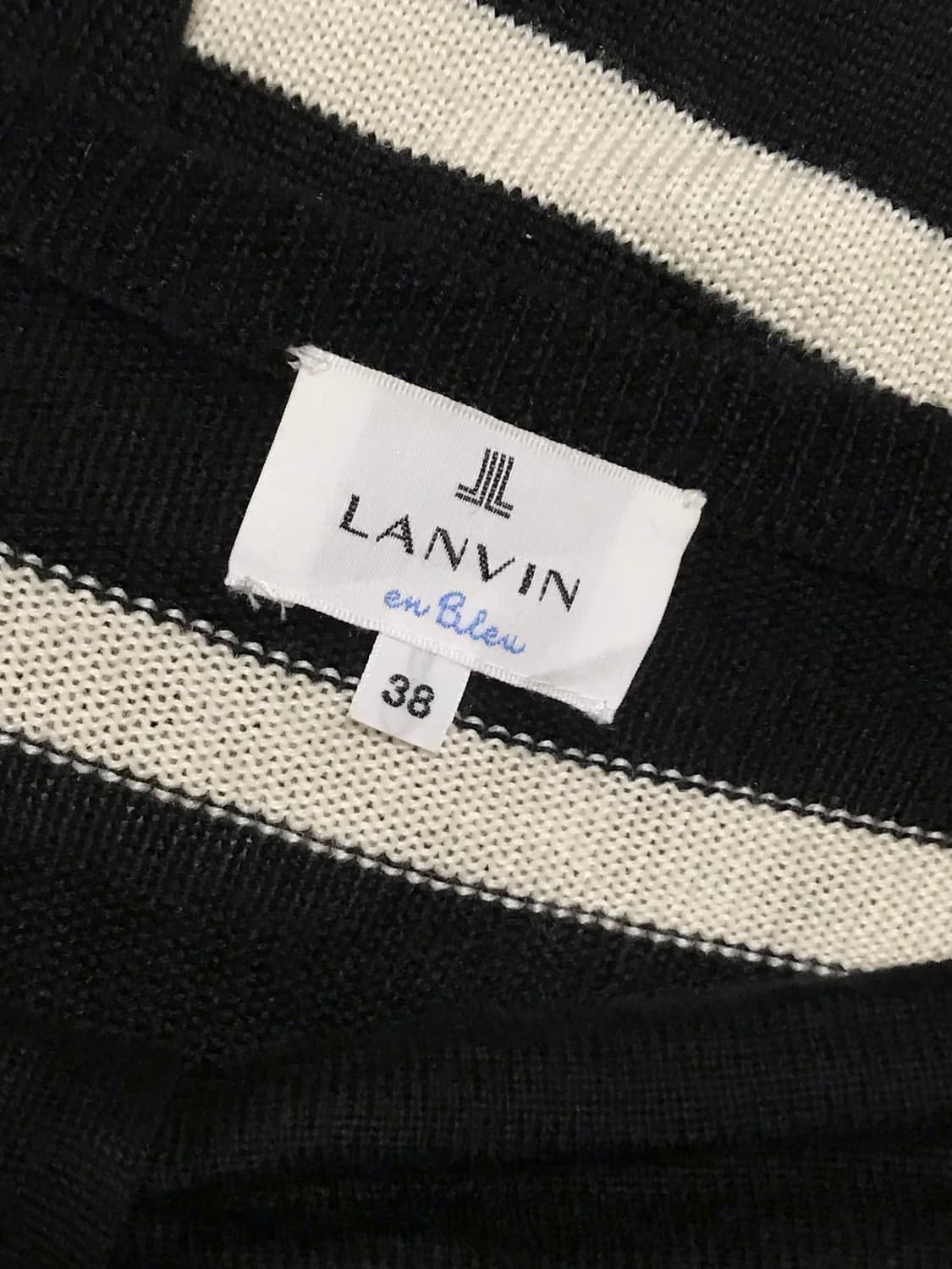 빈티지 lanvin 아카이브 리본 스트라이프 니트 원피스 탑 상품이미지6