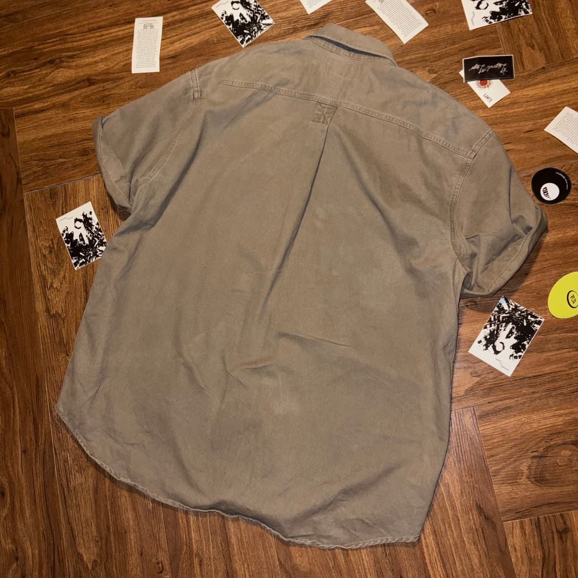 Vintage moleskin half beige shirt xl 상품이미지4