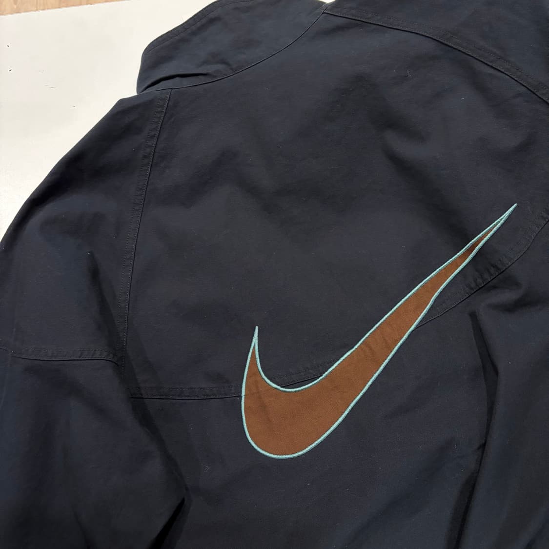 [XL] 나이키 빅스우시 캔버스 블랙 하프집업 바람막이 C839 상품이미지9