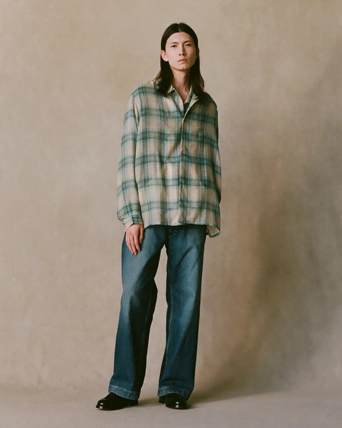 NICENESS 나이스네스 TOMMY 셔츠 베이지 L 상품이미지5