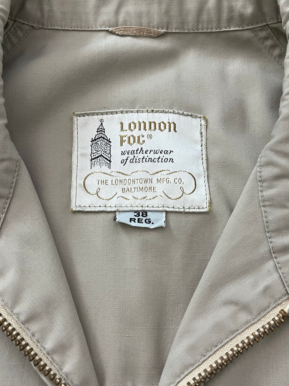 60s 빈티지 런던포그 헤링턴 자켓 스윙탑 블루종 상품이미지5