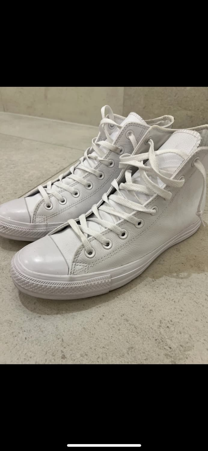 컨버스 척 테일러 올스타 레더 화이트 상품이미지1