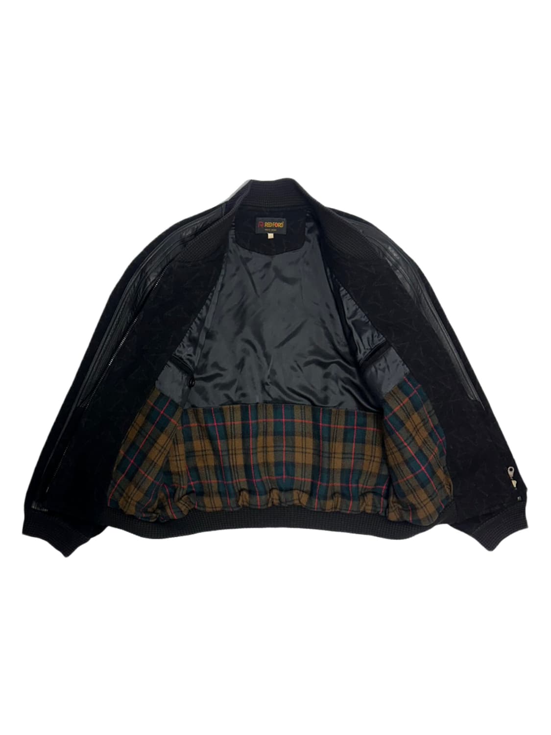 Redford 가죽 배색 모직 블루종 자켓 상품이미지9