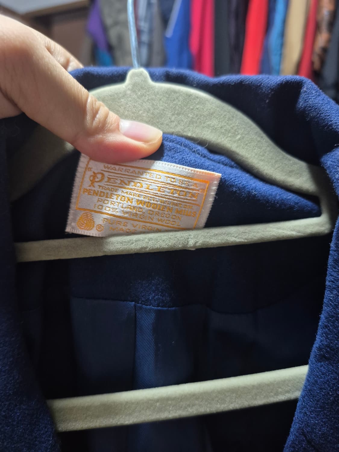 70's 펜들턴 여성용 빈티지 울 블레이저 자켓 M 정품 상품이미지3